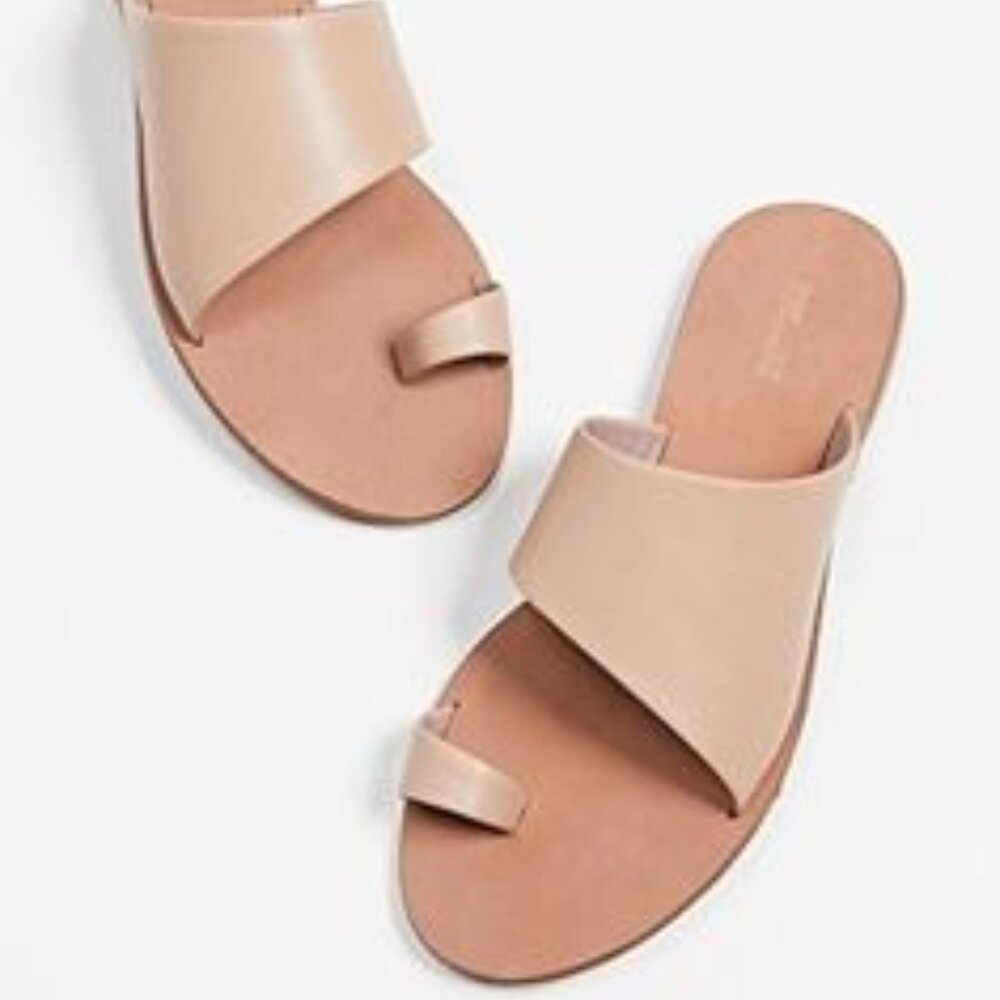 Diane Von Furstenberg Britanny Capuccino Toe Ring Sandals, Sz 9